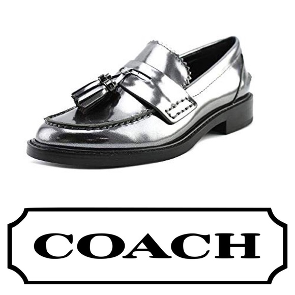 Coach Shoes - 🆕 Coach Izabella Tassel Gunmetal Loafers Shoes 5